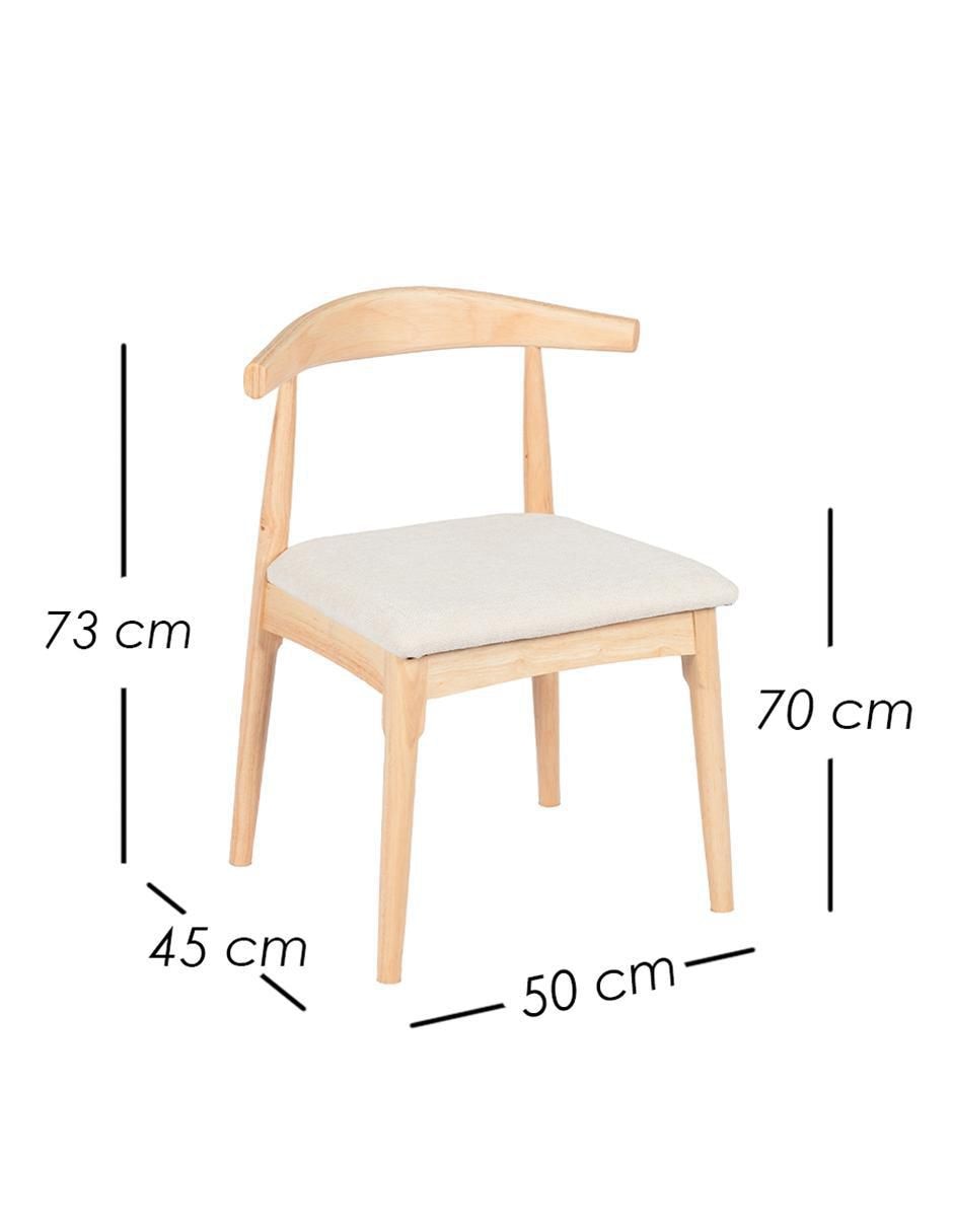 Juego de sillas 2 piezas Nordico de madera adulto 15