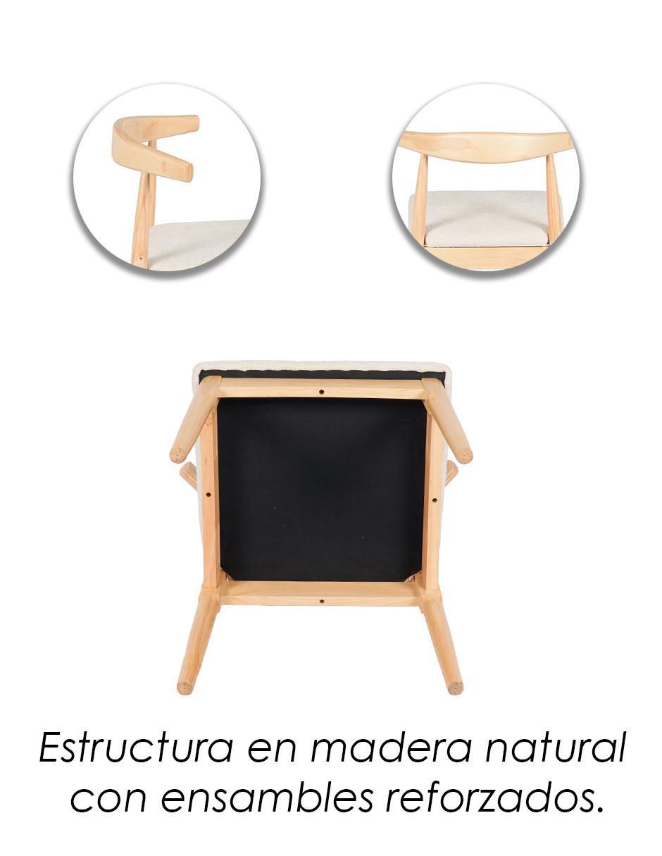Juego de sillas 2 piezas Nordico de madera adulto 14