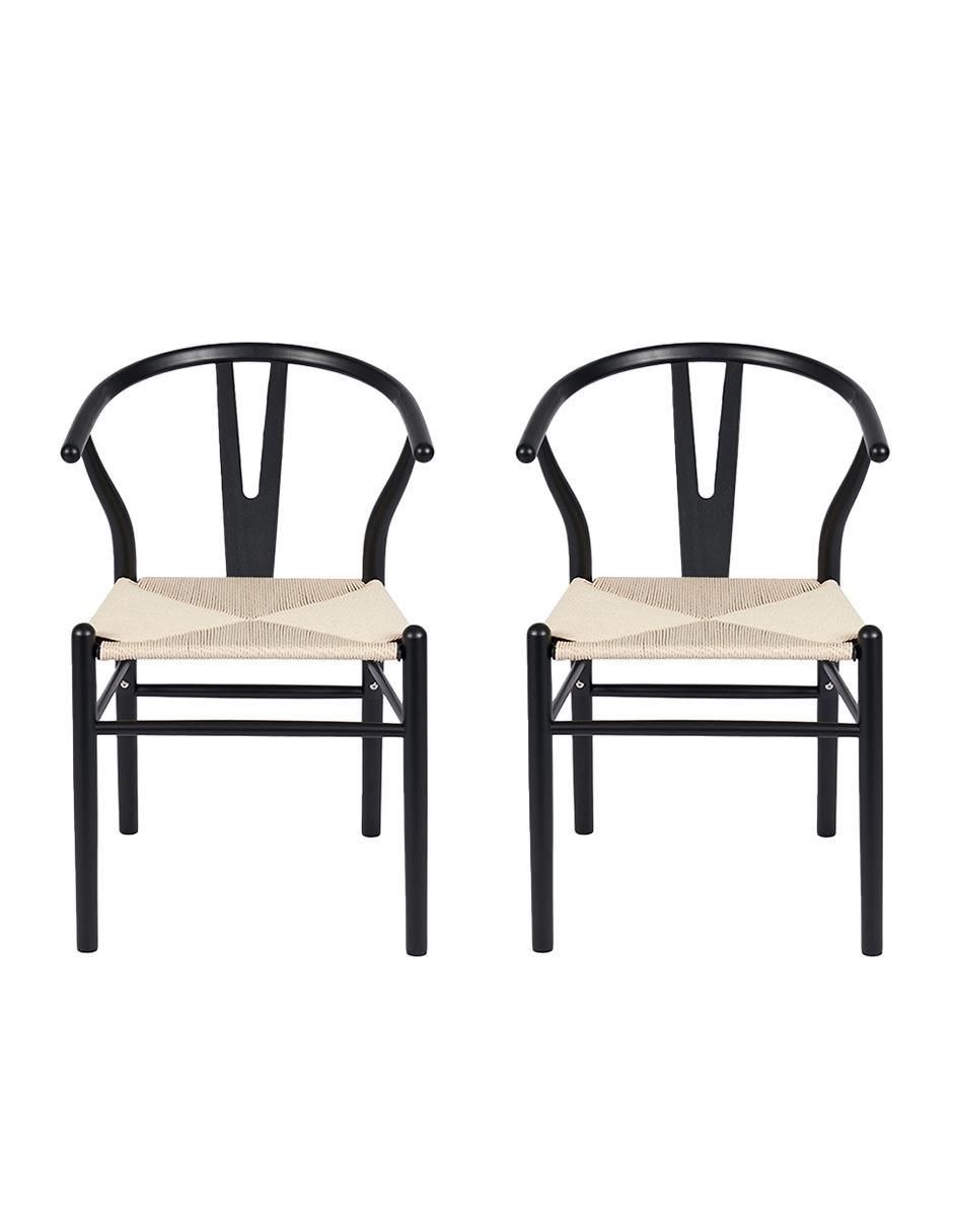 Juego de sillas 2 piezas Bone de madera adulto 1
