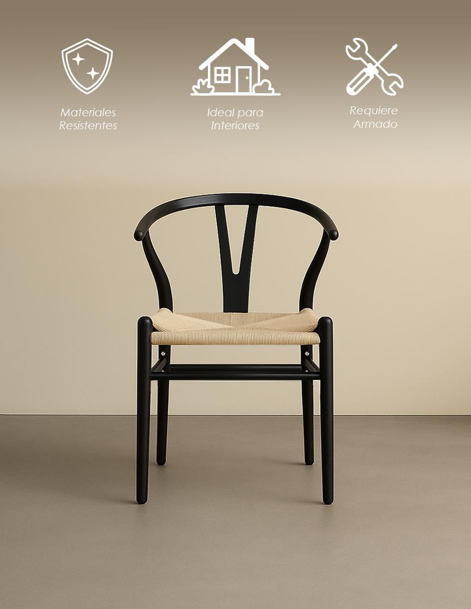 Juego de sillas 2 "piezas" bone ilios innova "de" madera adulto