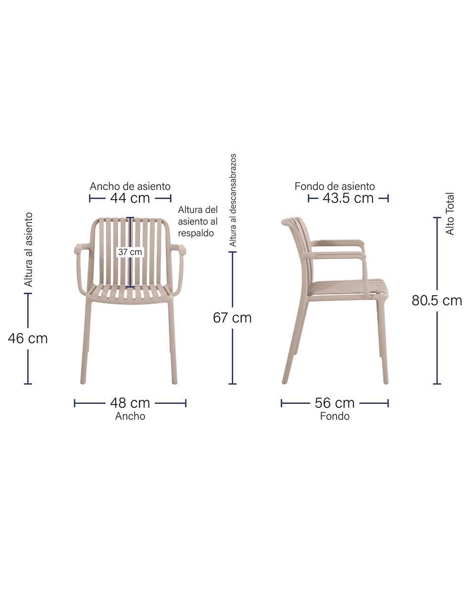 Silla 1 "piezas" menorca brum "de" polipropileno adulto
