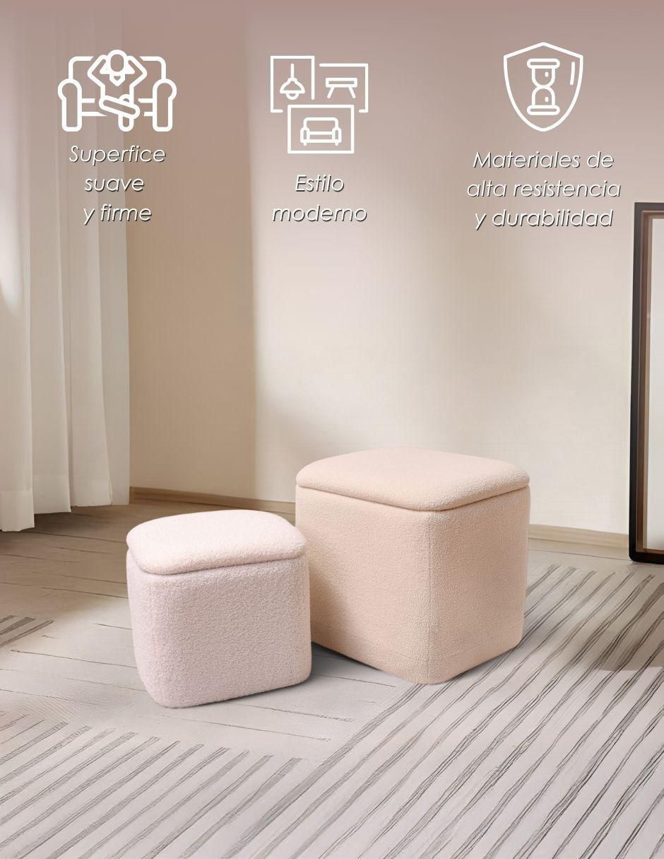 Set Taburete Teddy de MDF 2