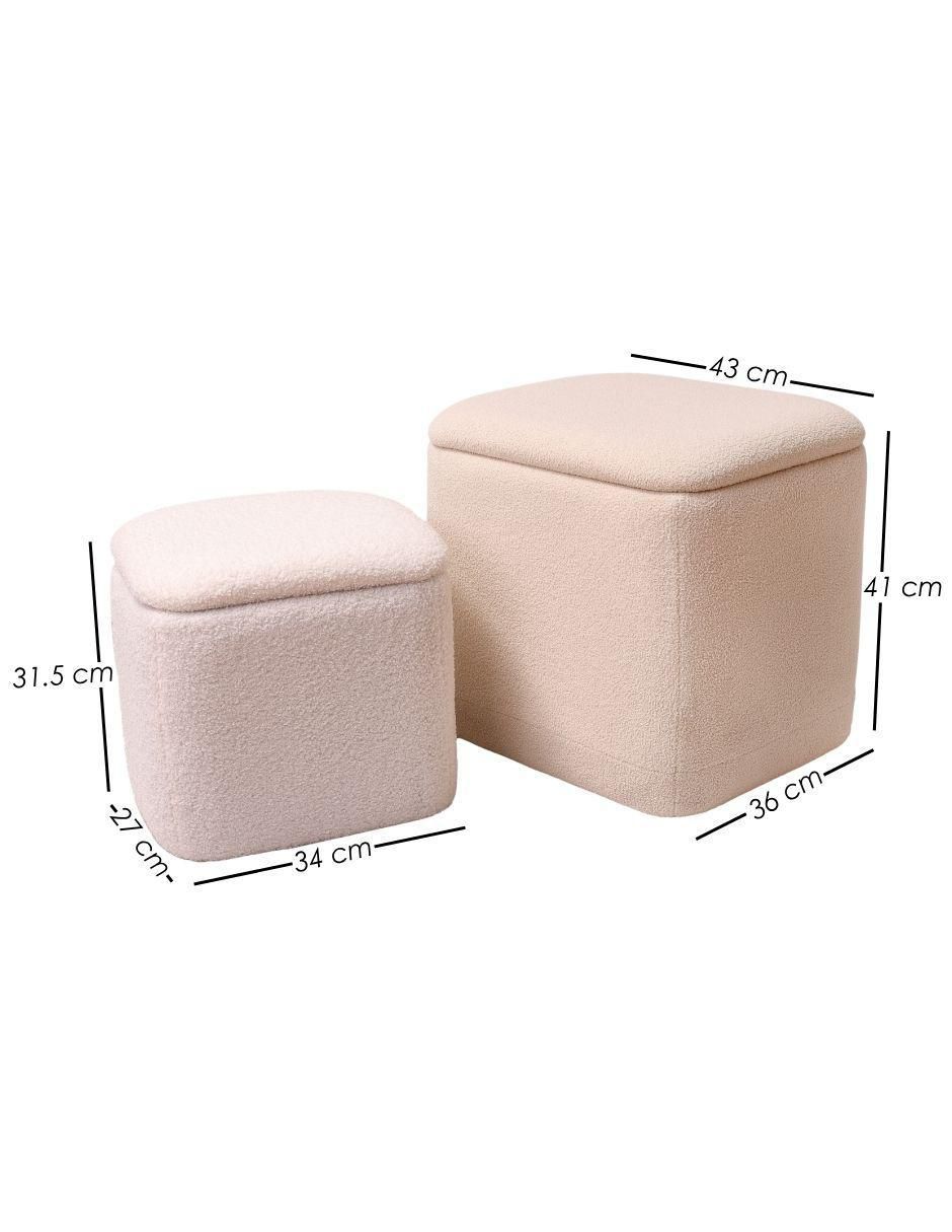 Set Taburete Teddy de MDF 8