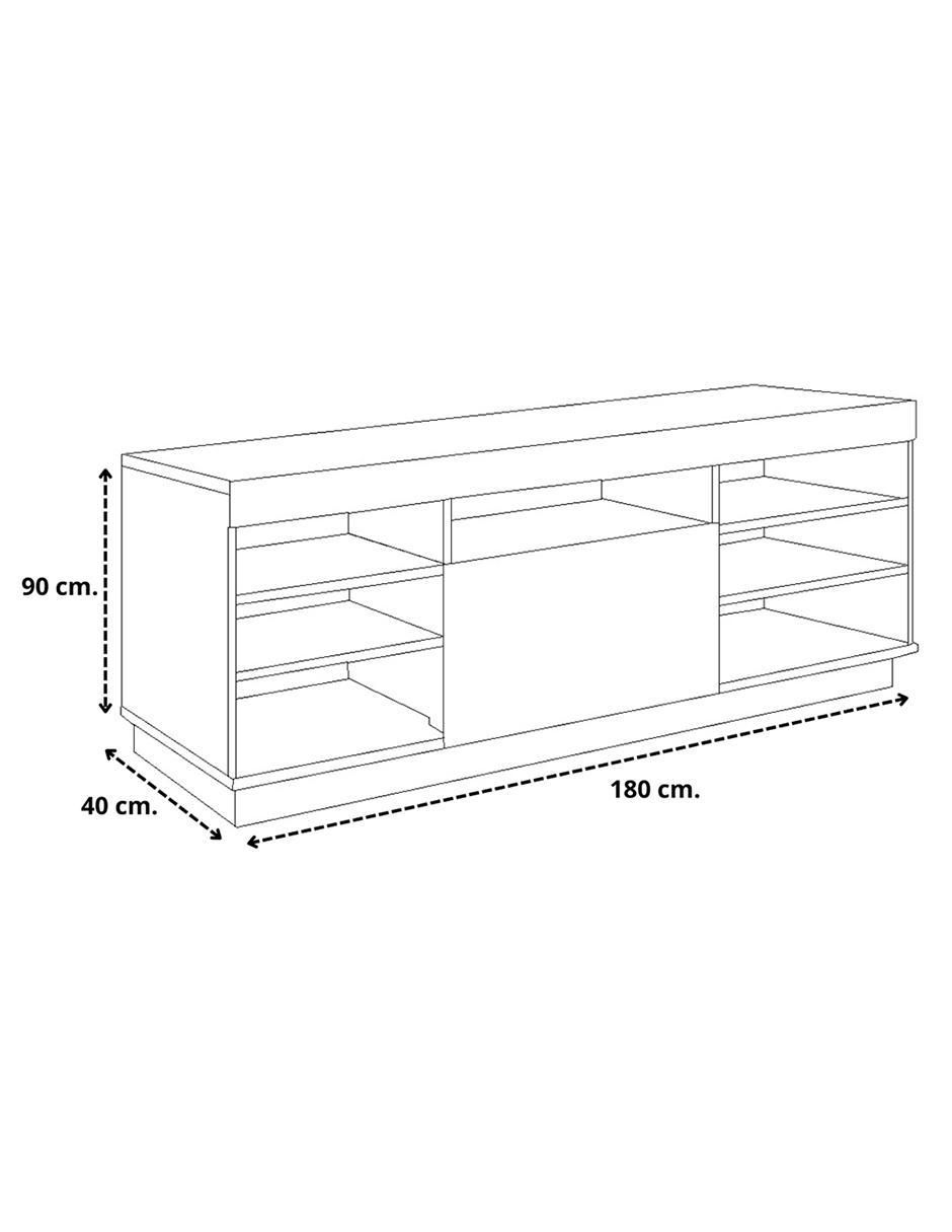 Mueble de tv armable de melamina 7