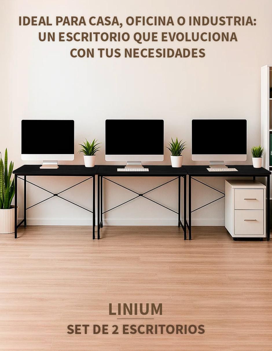 Escritorio armable Linium de madera