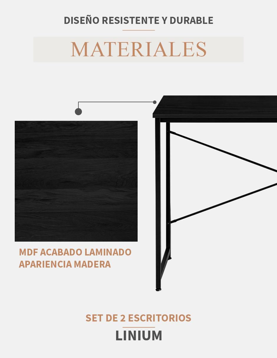 Escritorio armable Linium de madera