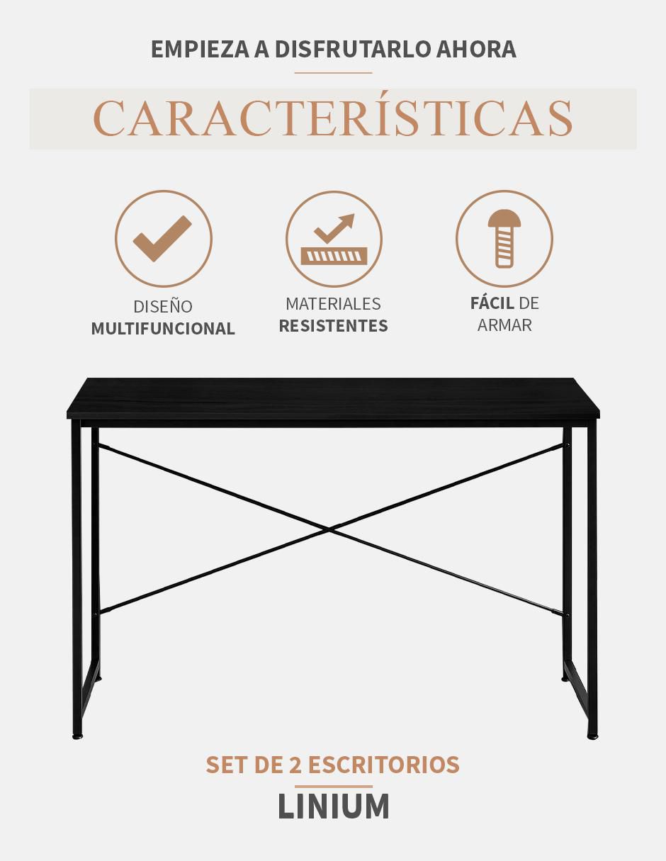 Escritorio armable Linium de madera
