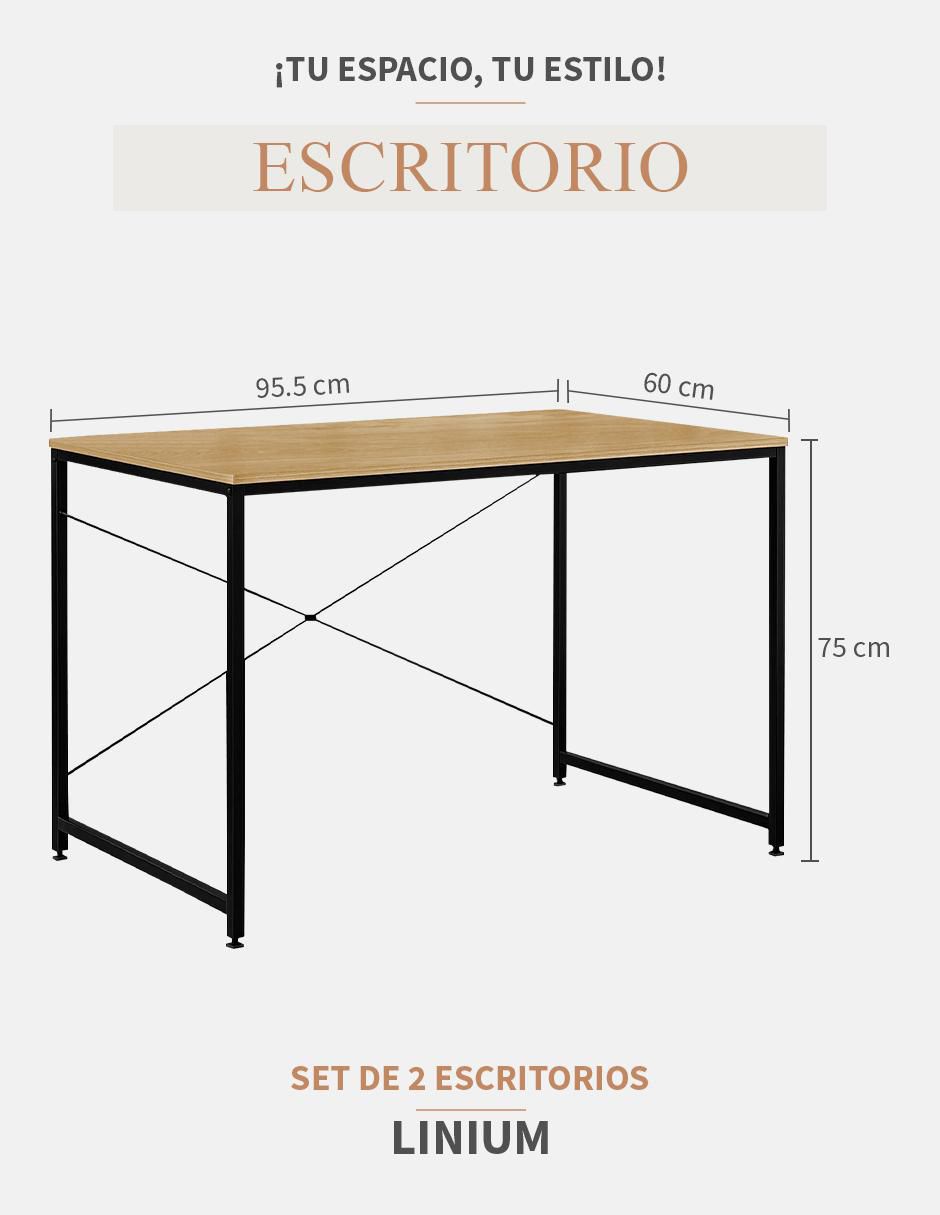 Escritorio armable de madera 10
