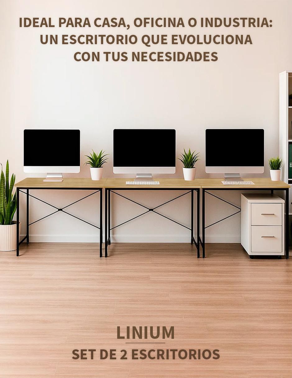 Escritorio armable de madera 3