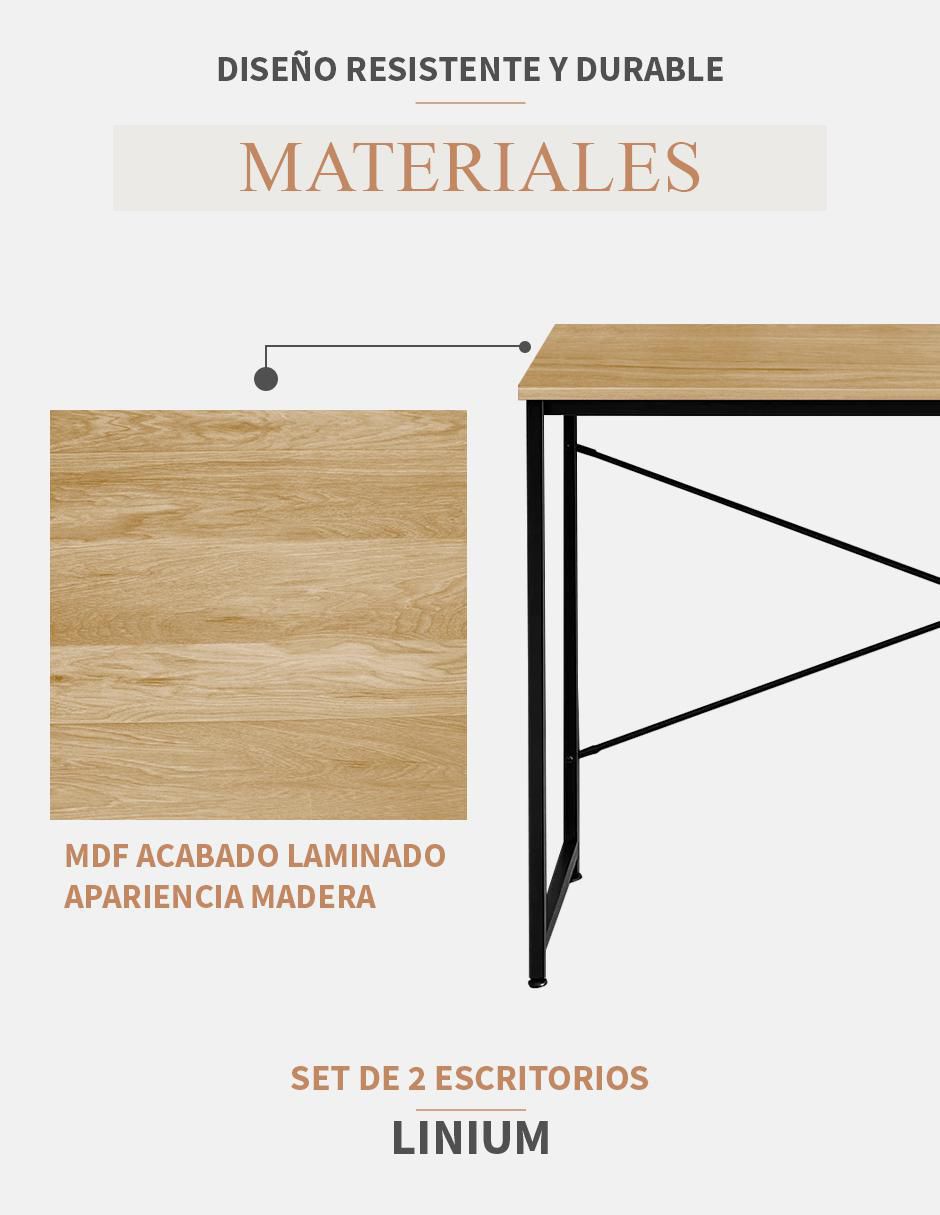 Escritorio armable de madera 4