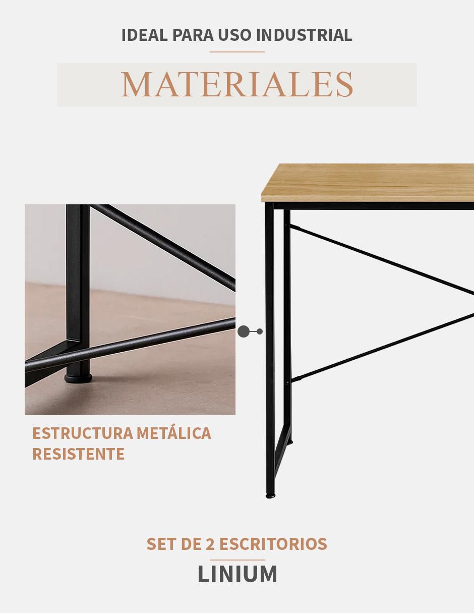 Escritorio armable de madera 5