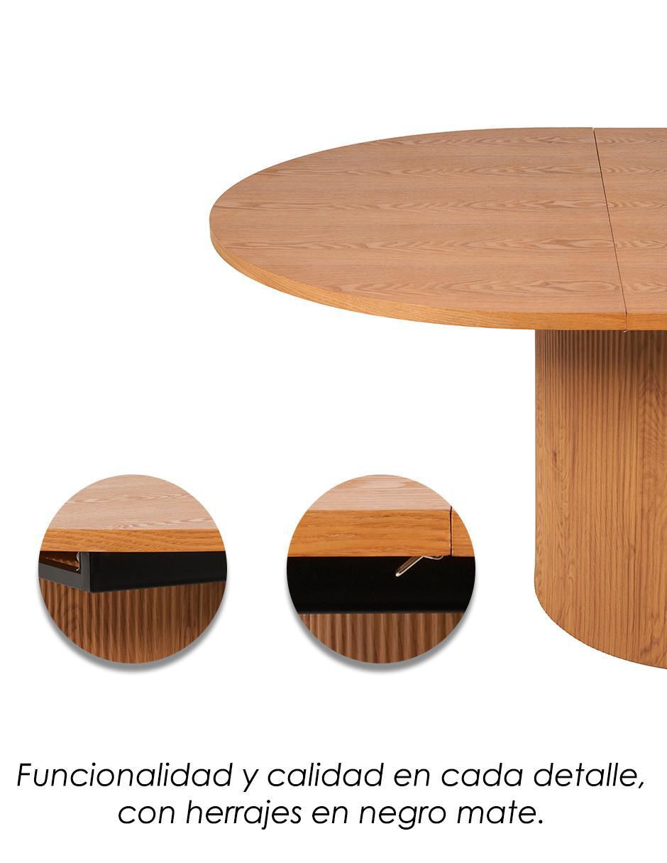 Mesa de comedor extensible armable 6