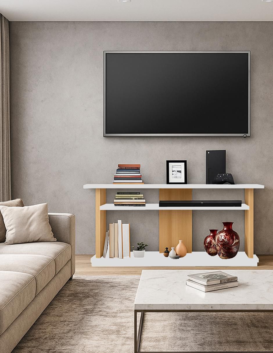 Mueble de tv armable de melamina 4