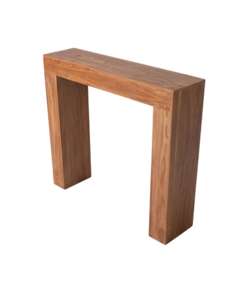 Consola de chapa madera 6