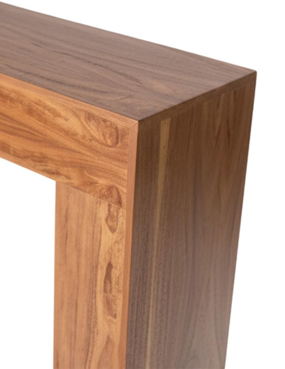 Consola de chapa madera 8