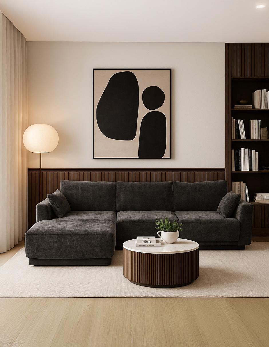 Sala modular Emilie de tela 2