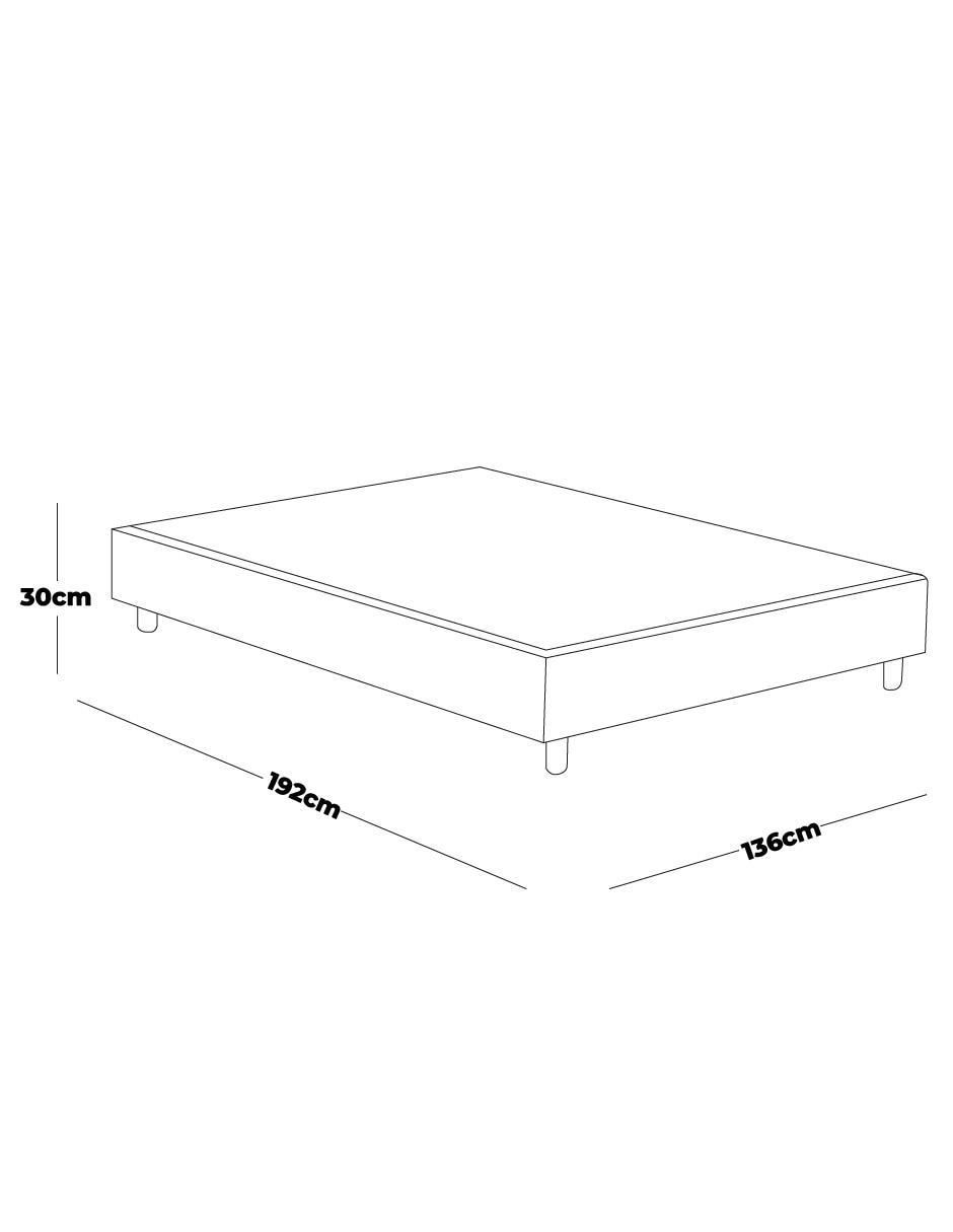 Base para cama Valeria de madera 4