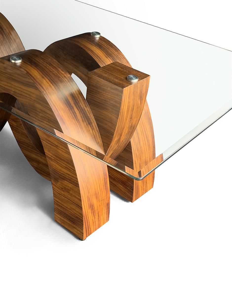 Comedor Always para 8 personas de cristal y madera 3
