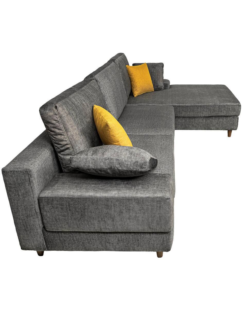 Sala modular derecha Deseo gris oxford de tela 2