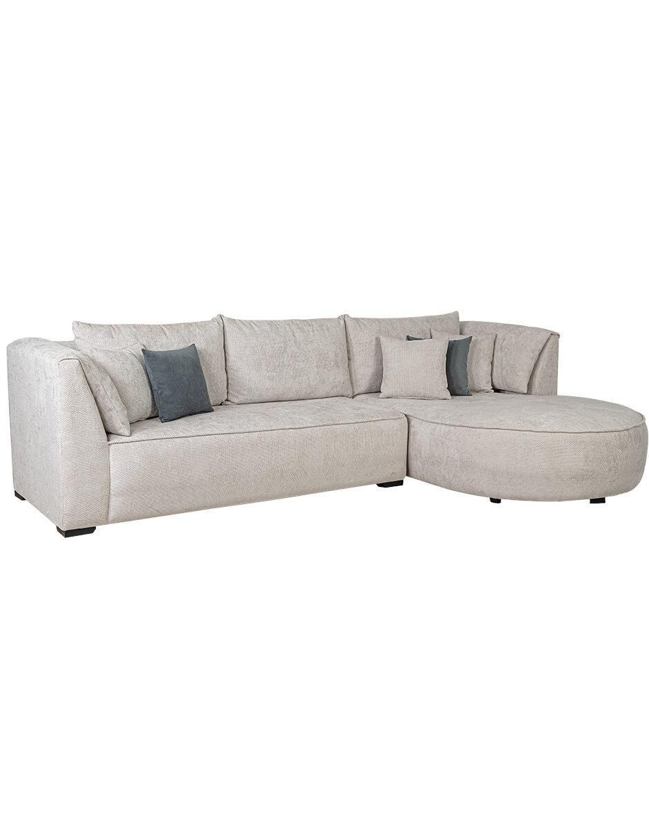 Sala modular derecha Sahar beige de chenille 2