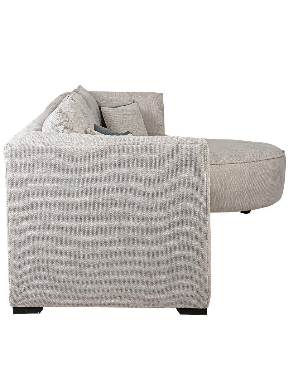 Sala modular derecha Sahar beige de chenille 3