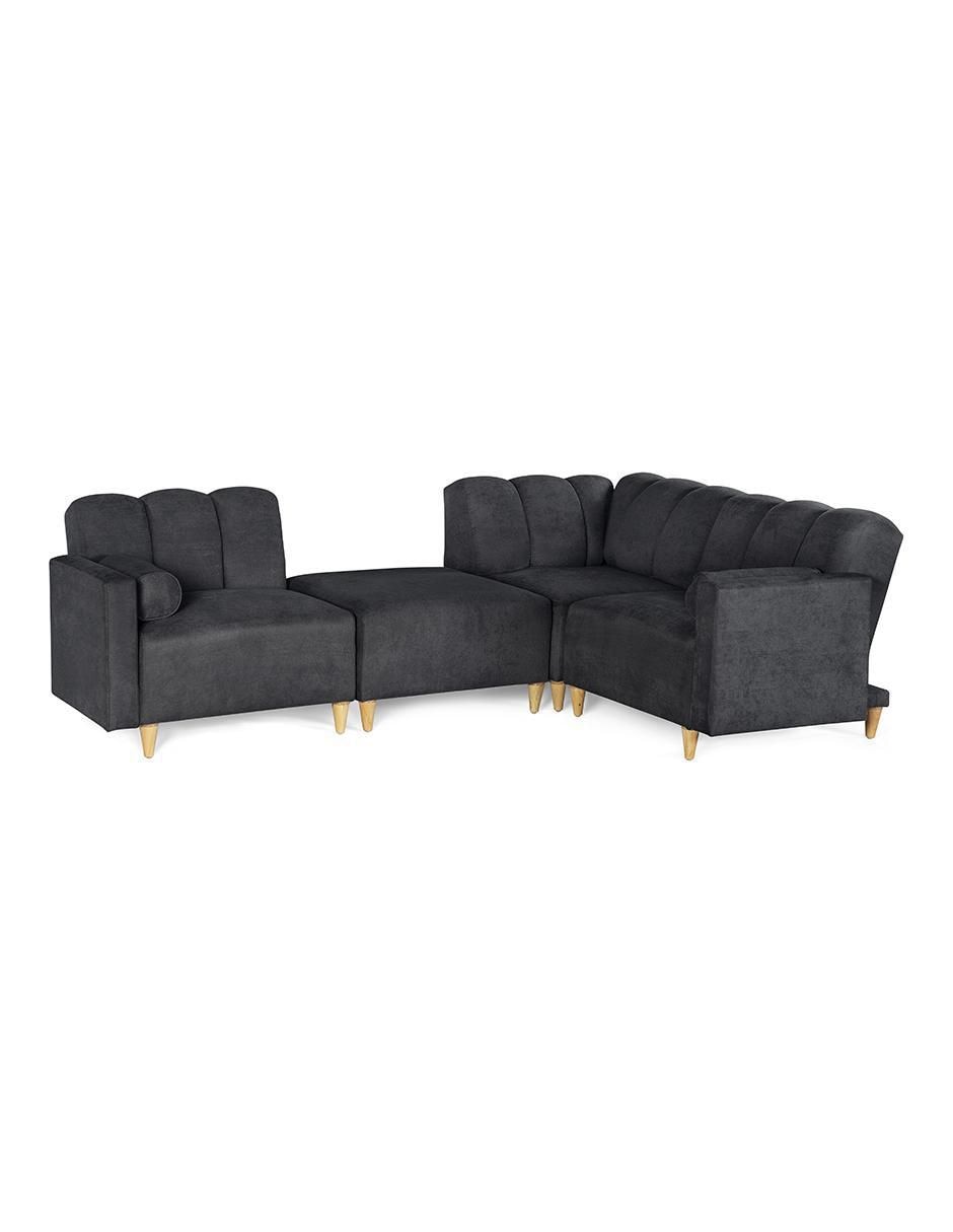 Sala modular kieran de 4 módulos memory foam reclinable a 3 posiciones makora "de" chenille