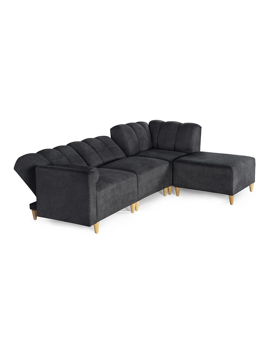 Sala modular kieran de 4 módulos memory foam reclinable a 3 posiciones makora "de" chenille