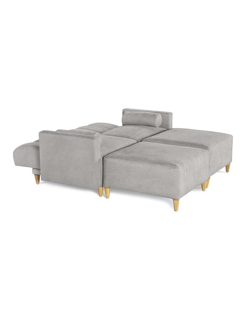 Sala modular Kieran de 4 módulos memory foam reclinable a 3 posiciones de Chenille 7