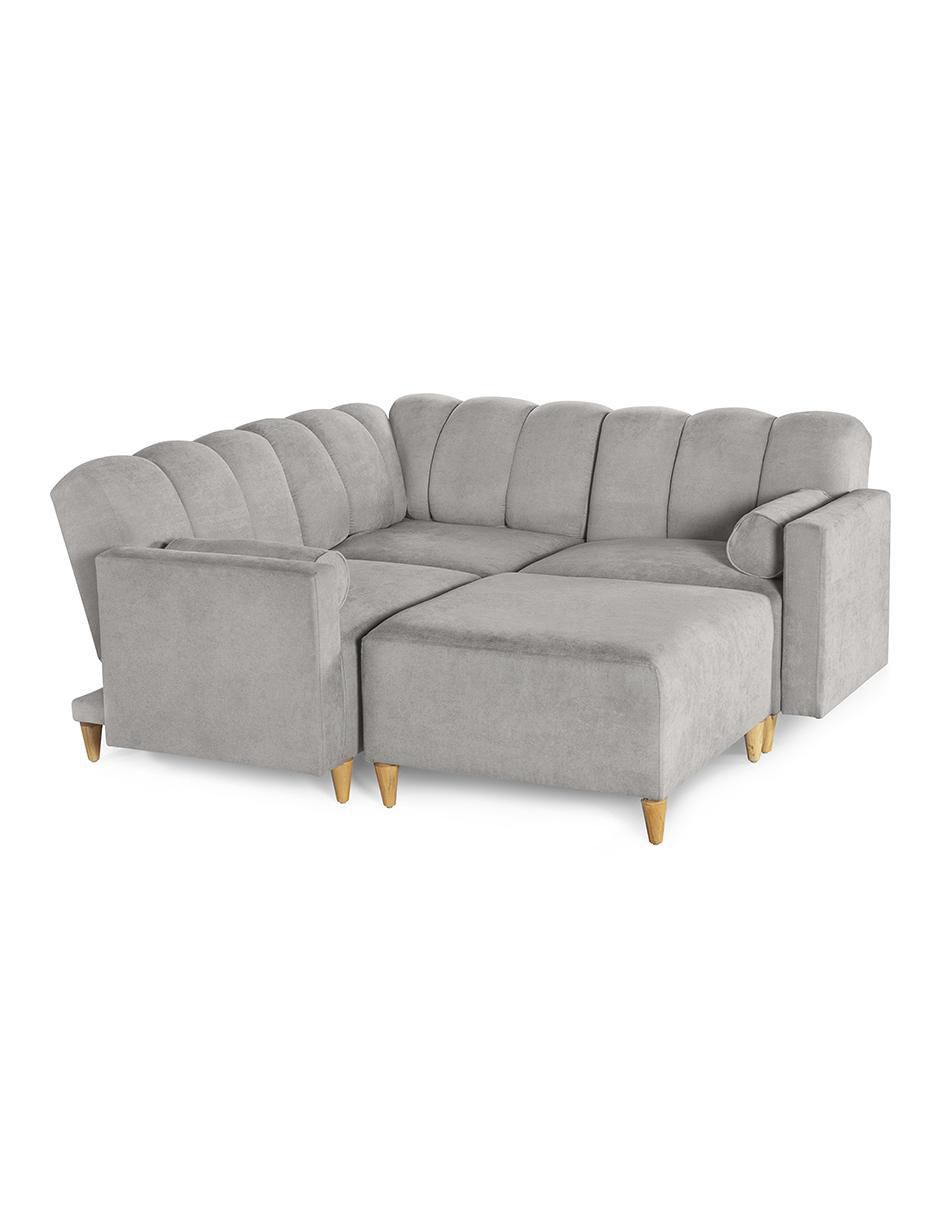 Sala modular Kieran de 4 módulos memory foam reclinable a 3 posiciones de Chenille 9