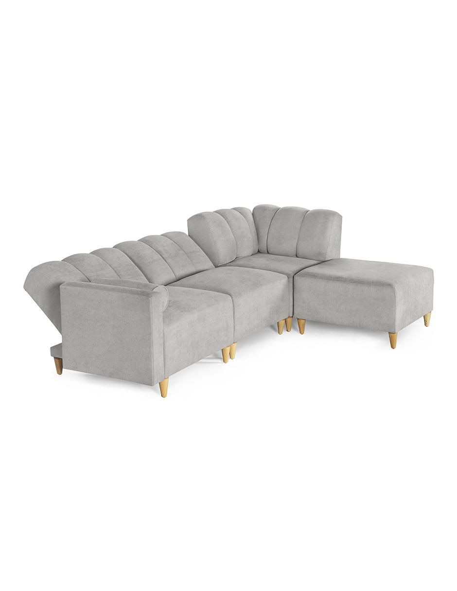 Sala modular Kieran de 4 módulos memory foam reclinable a 3 posiciones de Chenille 11