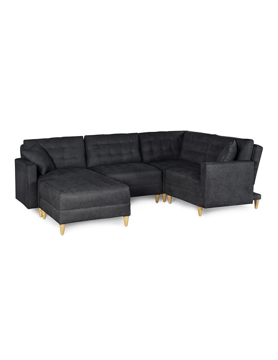 Sala modular godric de 5 módulos memory foam reclinable a 3 posiciones makora "de" chenille