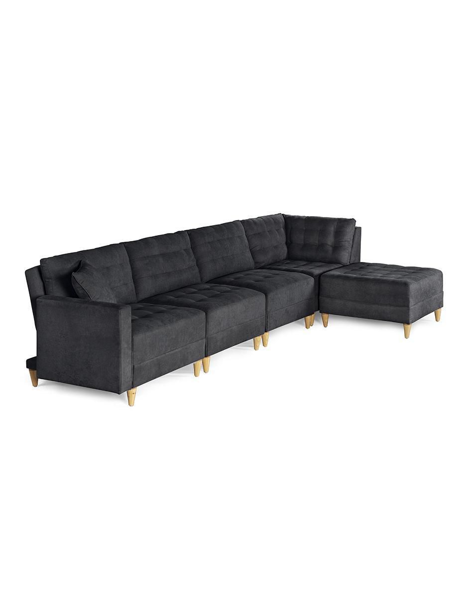 Sala modular godric de 5 módulos memory foam reclinable a 3 posiciones makora "de" chenille