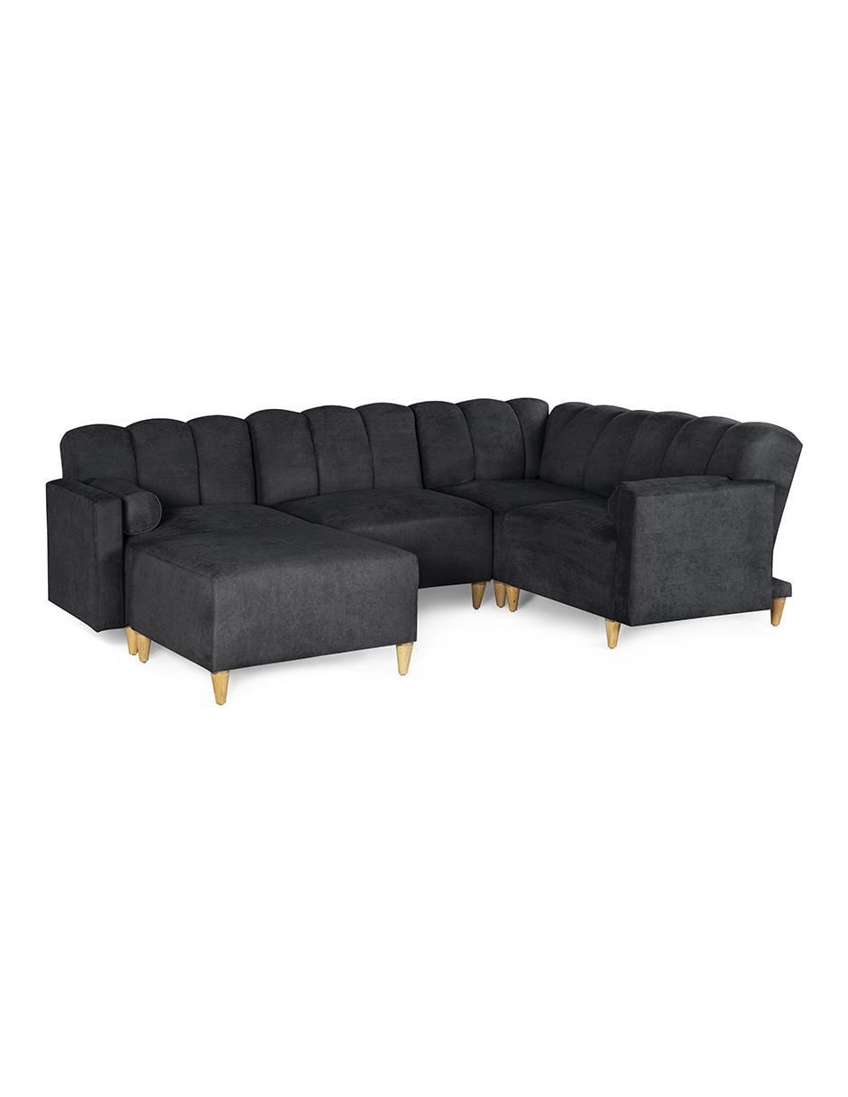 Sala modular kieran de 5 módulos memory foam reclinable a 3 posiciones makora "de" chenille