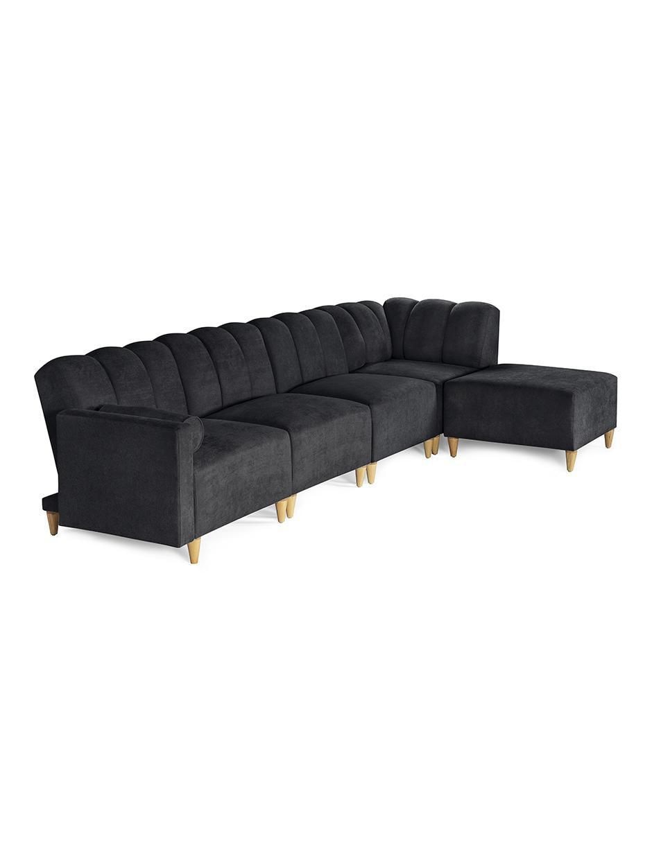Sala modular kieran de 5 módulos memory foam reclinable a 3 posiciones makora "de" chenille