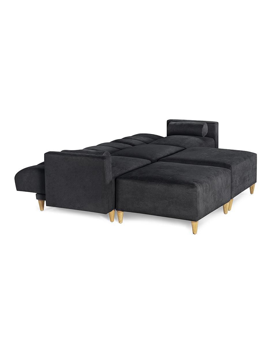 Sala modular kieran de 5 módulos memory foam reclinable a 3 posiciones makora "de" chenille