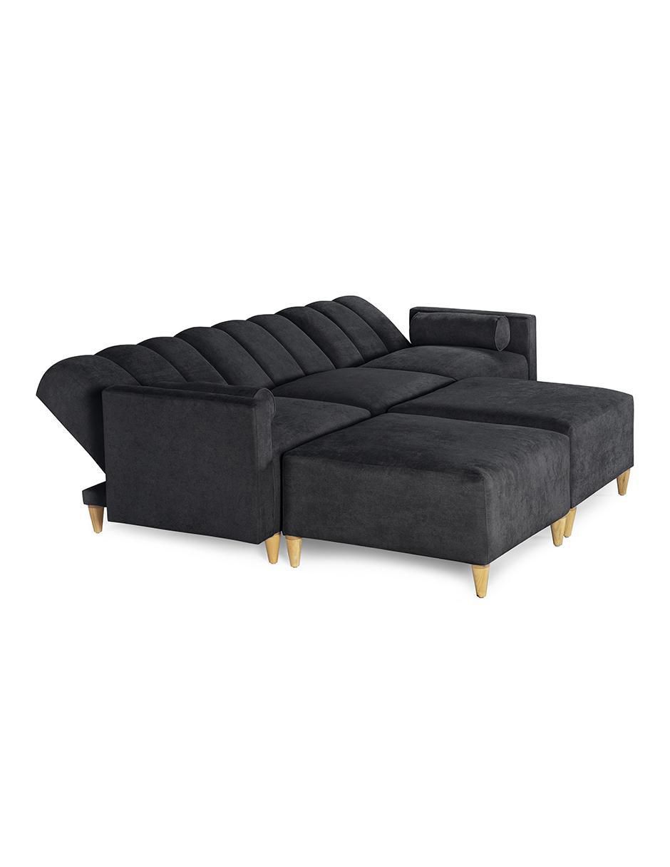 Sala modular kieran de 5 módulos memory foam reclinable a 3 posiciones makora "de" chenille