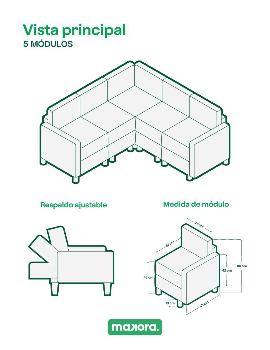 Sala modular de chenille 2