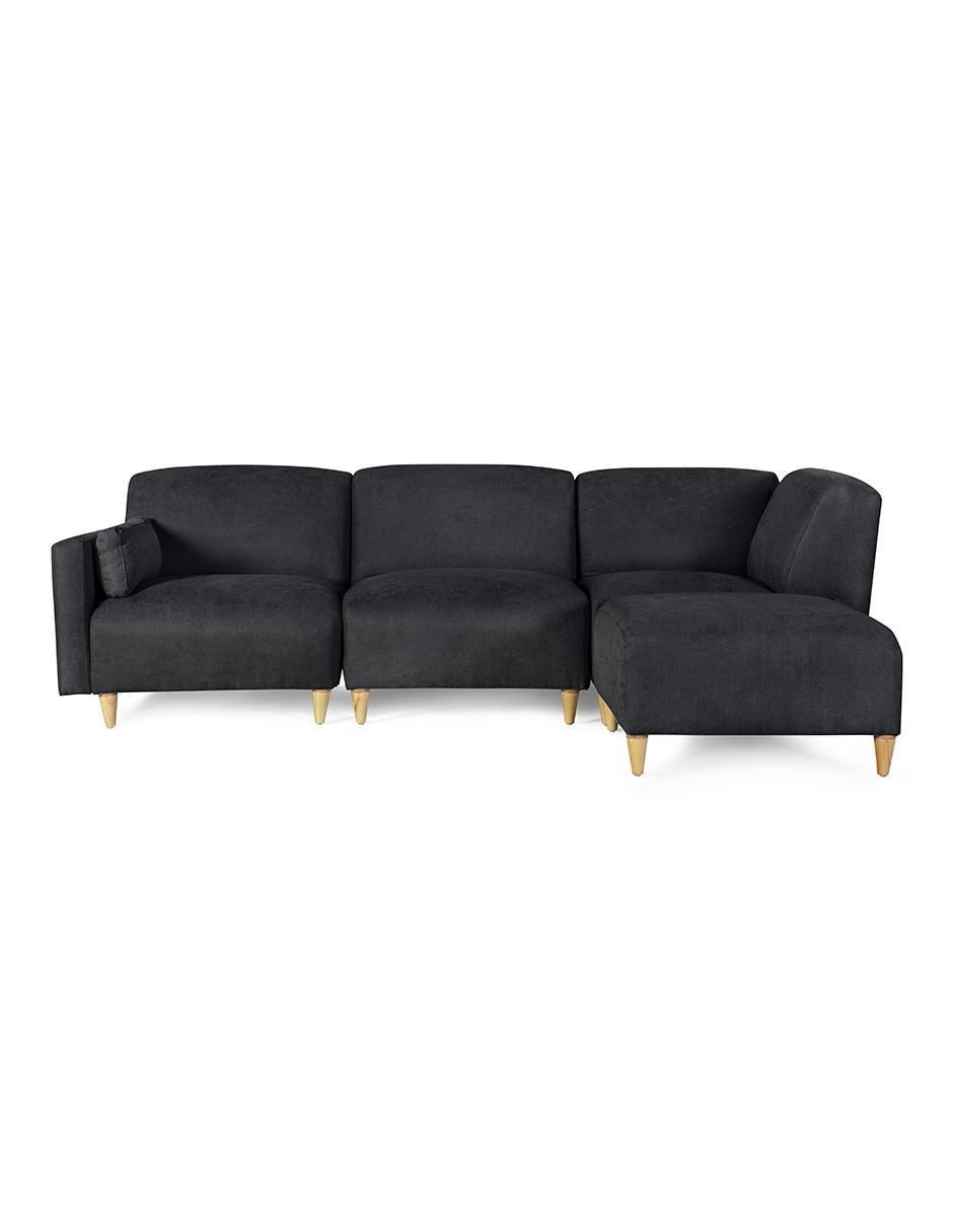 Sala modular zavian de 4 módulos memory foam reclinable a 3 posiciones makora "de" chenille