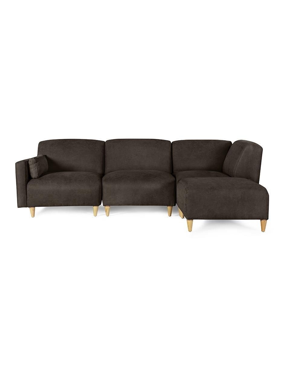 Sala modular Zavian de 4 módulos memory foam reclinable a 3 posiciones de chenille Sala modular Zavian de 4 módulos memory foam reclinable a 3 posiciones de chenille