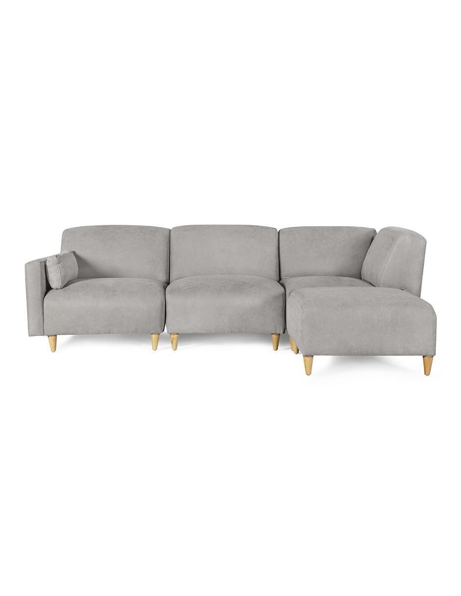 Sala modular Zavian de 4 módulos memory foam reclinable a 3 posiciones de chenille Sala modular Zavian de 4 módulos memory foam reclinable a 3 posiciones de chenille