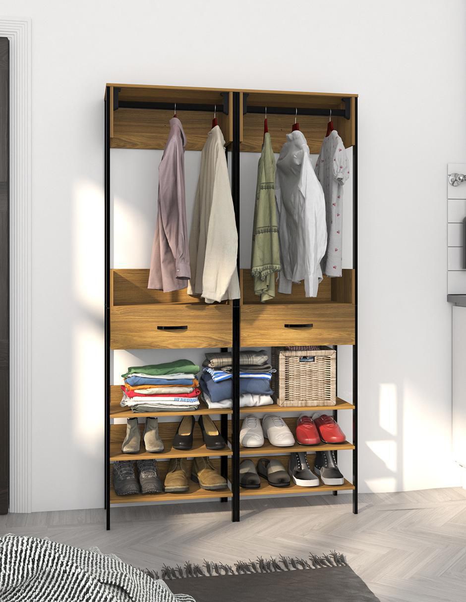 Armario portátil armable , guardaropa, armario, sala, comedor, cocina, baño, recamara OGRV de aglomerado 4