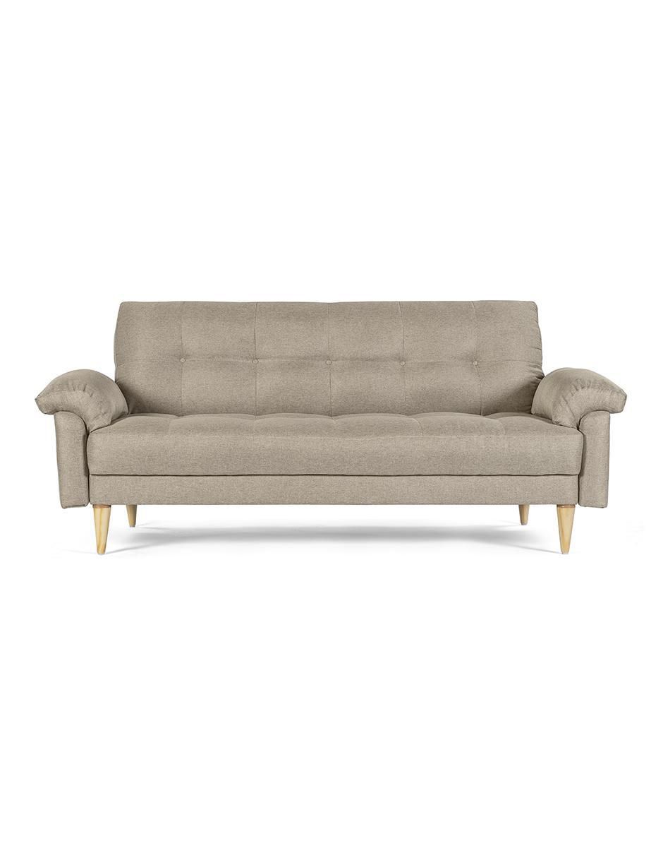 Sofá cama armable Salam memory foam reclinable 3 posiciones de lino