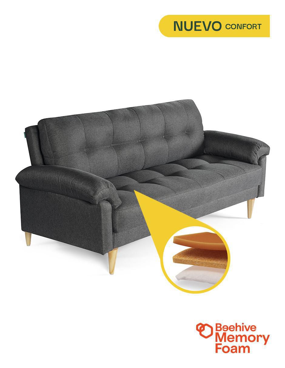 Sofá cama armable Salam Memory de lino 8