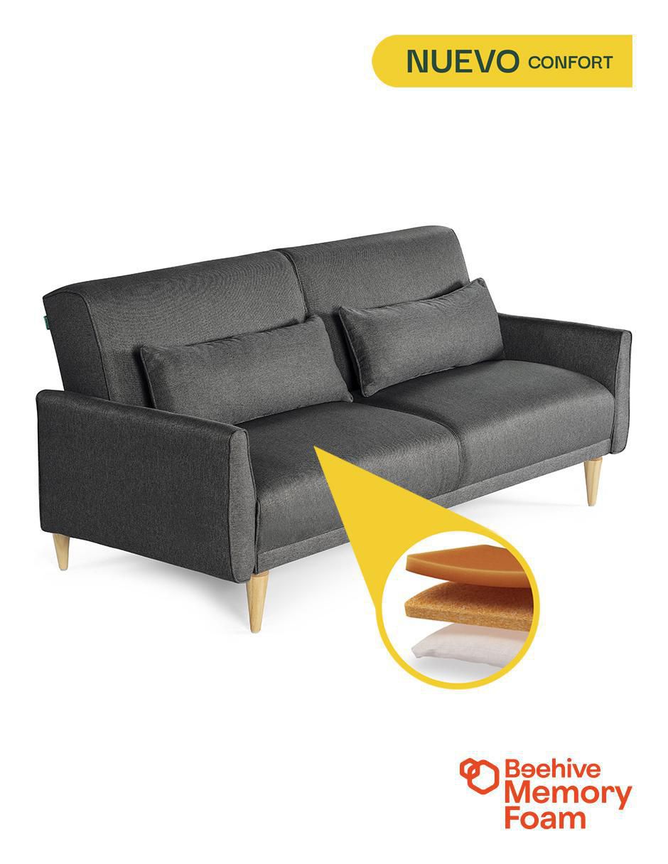 Sofá cama armable Anicka de lino 7