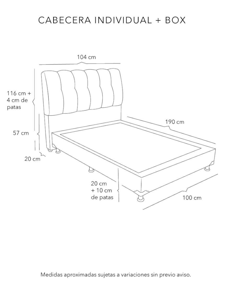 Cama nube box dicasa "de" madera pino ind