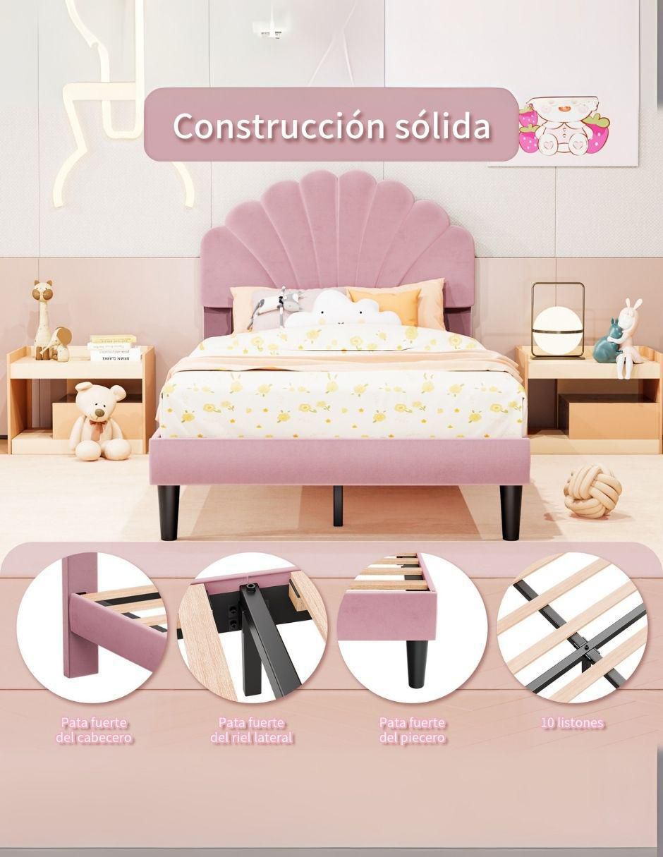 Base para cama armable de acero individual 7