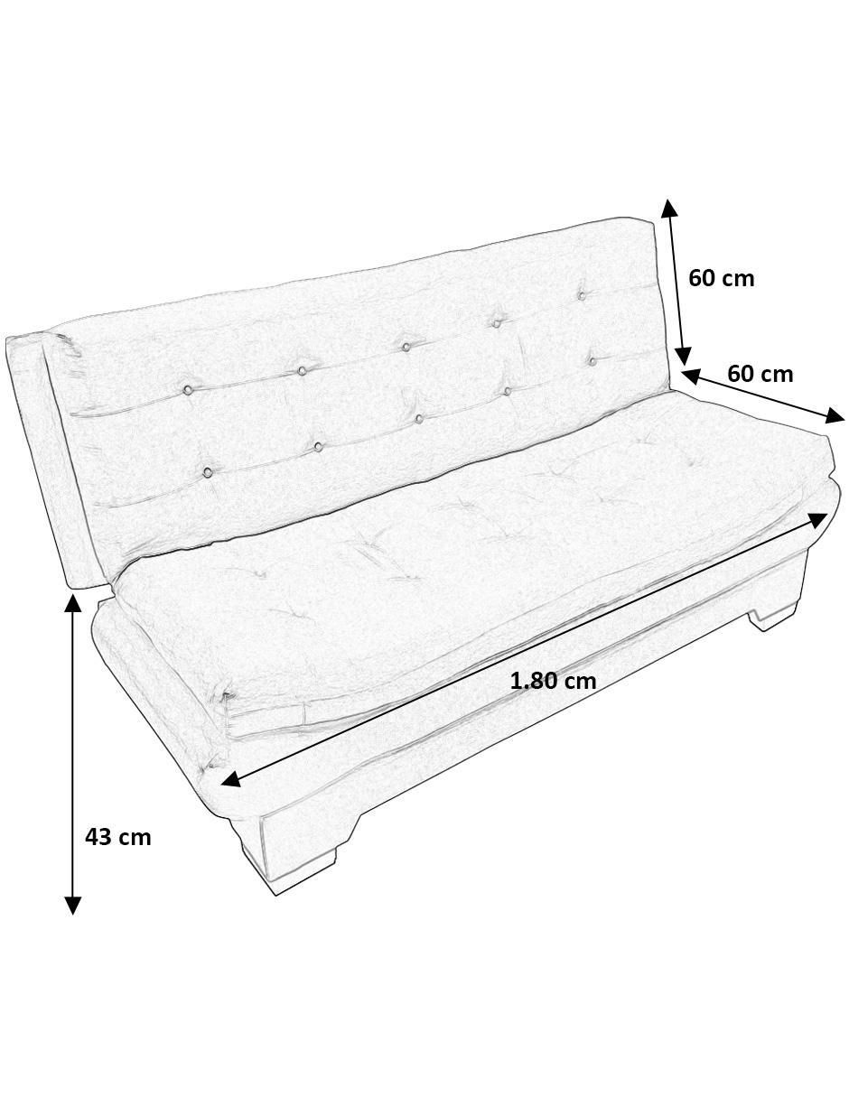 Sofá cama de lino 2
