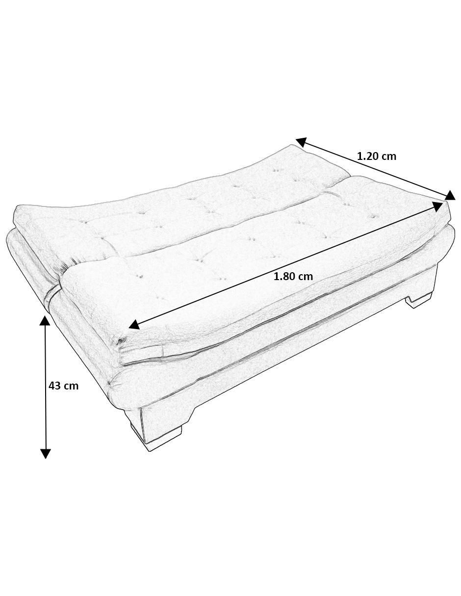 Sofá cama de lino 3