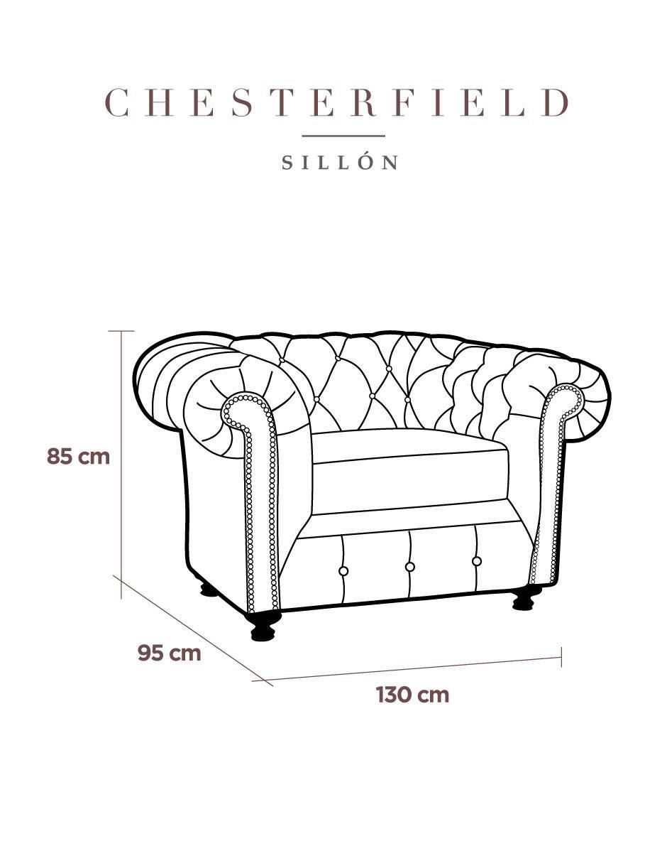 Sillón chesterfield de piel 5