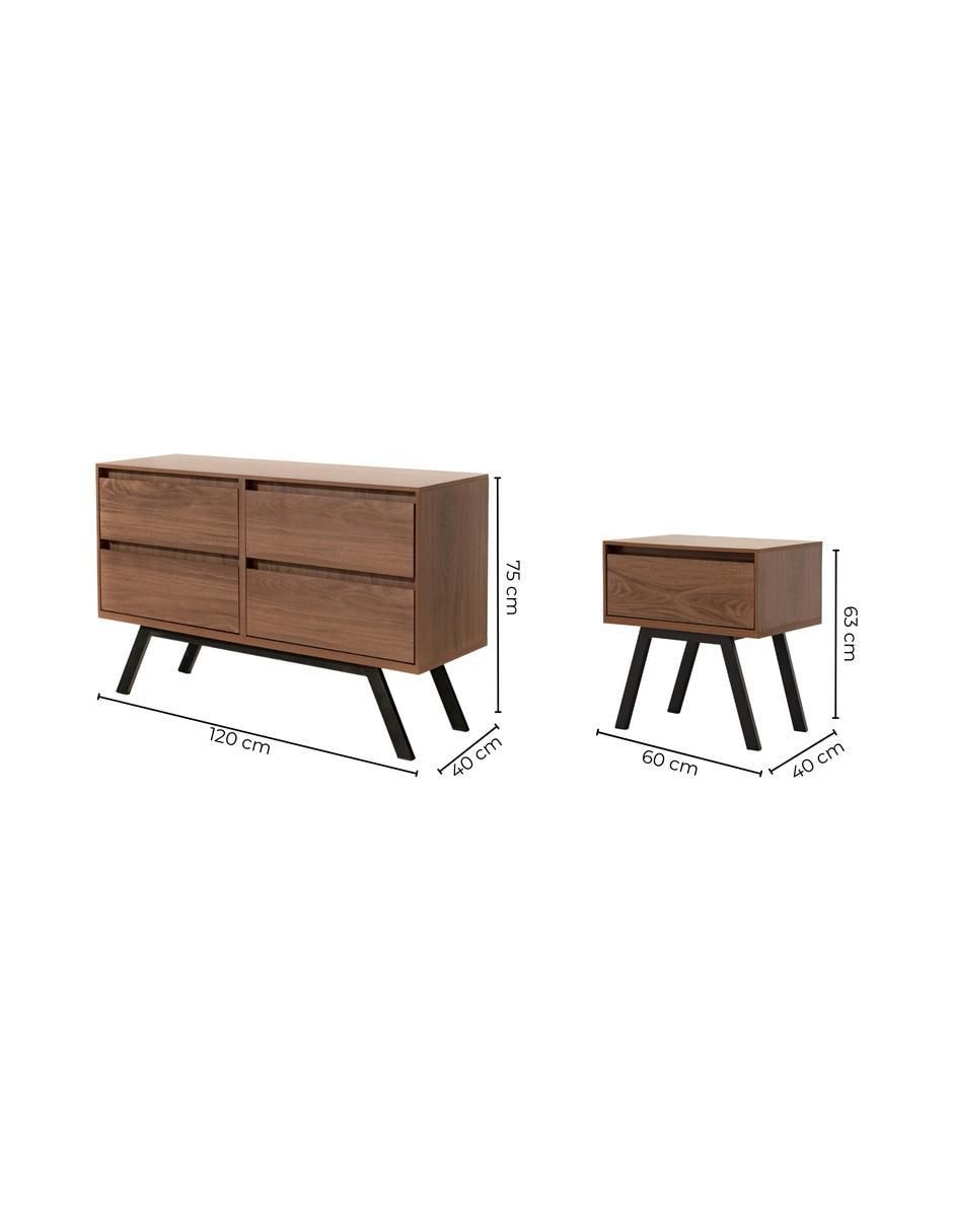 Set recámara Kalev de mdf 9
